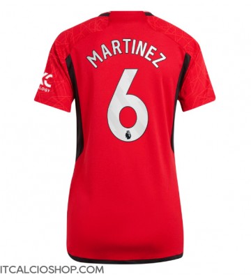 Manchester United Lisandro Martinez #6 Prima Maglia Femmina 2023-24 Manica Corta